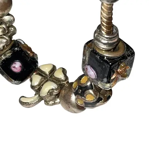 Pandora  Moments Snake Murano Beads Charm Bracelet