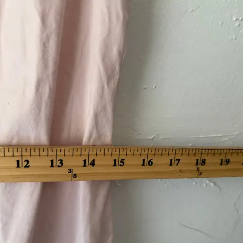 Two Star Dog Pink Linen Blend Dress Size S Embroidered Hem Sleeveless 36”