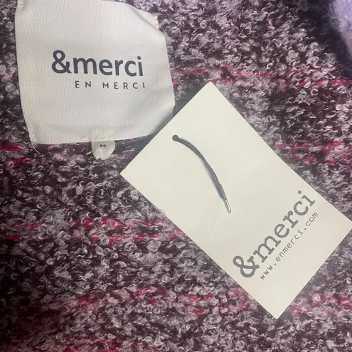 &merci &MERCI Multi Color Brushed Cardigan - Lavender/Pink
M