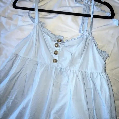 Urban Outfitters  100% Cotton Baby Blue Baby Doll Dress  SIZE LARGE