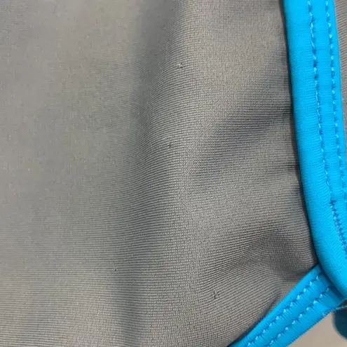 Free Country Athletic Gray and Turquoise Swim Skort with Shorts Size L 12/14