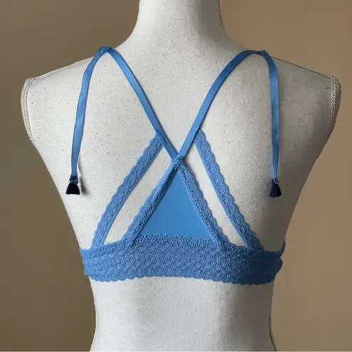 Aerie  | Blue Tassel Racerback Strappy Bralette Sz XS