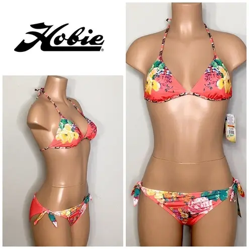 Hobie FLORAL BIKINI SET. S/L. New