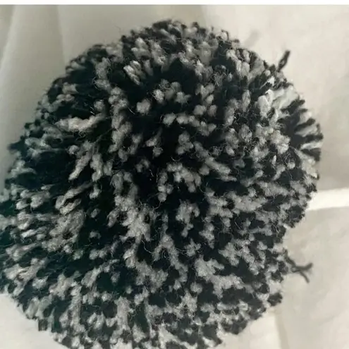 Pure Nordic | White Blouse Cold Shoulder Cutouts Pom Poms Black Stitching XS