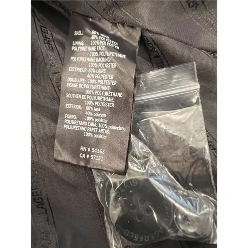 Karl Lagerfeld Black Wool coat size L