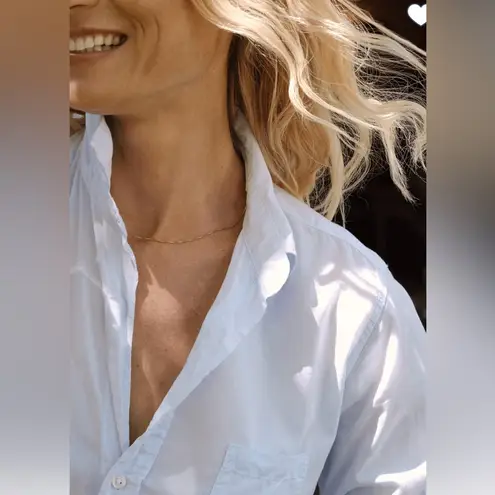 Frank & Eileen Barry Button Up in Shirting Blue, Sz XL