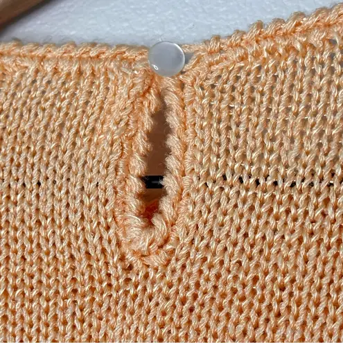 Unique Vintage Vintage Knit Sweater Sz S Peach with Angora Detail