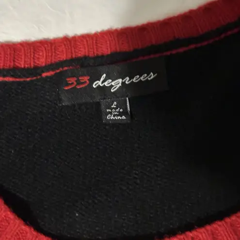 Ugly Christmas Sweater Sequined Llamas Womens L Tacky Party Holiday 33 Degrees Size L