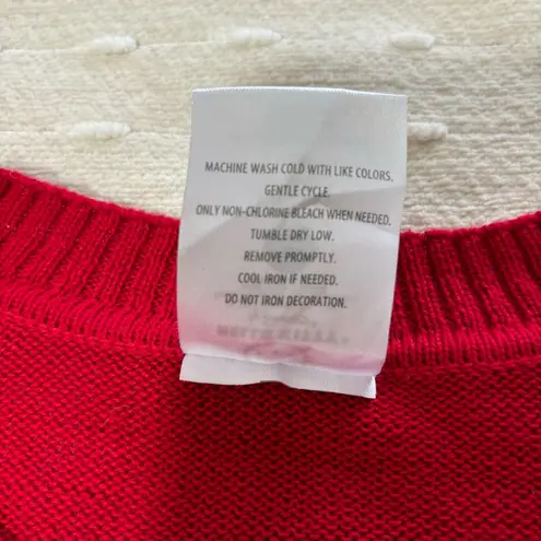 Sanrio Hello Kitty Graphic Red Crew Neck Sweater Size M Red Size M