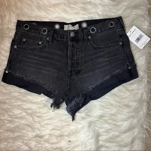 Free People We The Free Sashed & Relaxed Short in Black