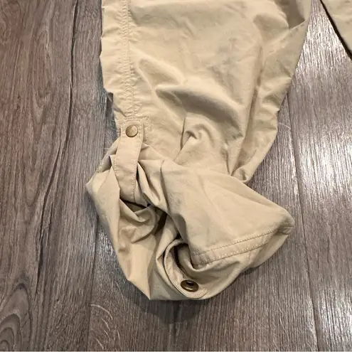 Ex Officio Pants Women's 6 Khaki Tan Convertible Nylon Outdoor Hiking Camping