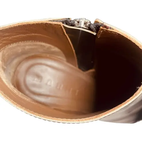 Marni 120MM Brushed Calfskin Ankle Boots Black Size 7.5