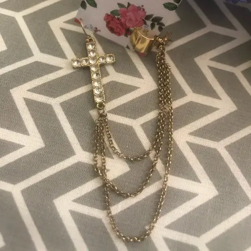 🔴BOGO🔴 Gold Cross Earring