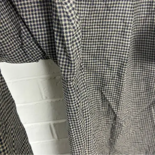 Banana Republic Wool Blend Plaid Wide Leg Flannel Pant Size 4