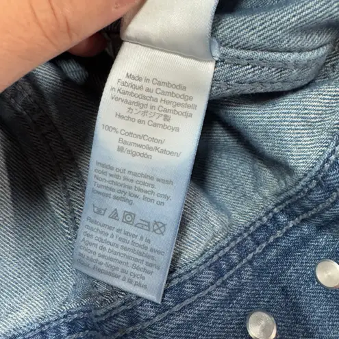 J.Crew Jacket Womens Medium Blue Brilliant Day Wash Classic Denim Trucker