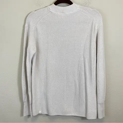 Lululemon  Merino Wool-Blend Ribbed Crewneck Sweater White Opal Size 4