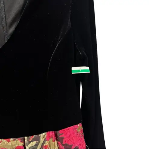 Eliza J Velvet Bodice Jacquard Ballgown Black Gold Burgundy 4