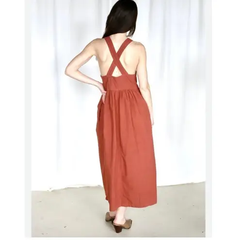 Lacausa PAZ Dress In Rust Size Small