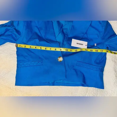 Jason Wu Blazer Blue Cropped Braided Detail NWT!