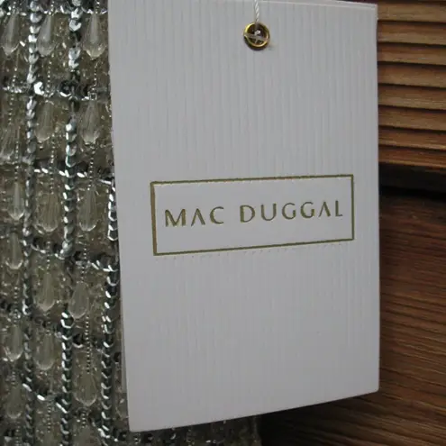 Mac Duggal 5394 Womens Chandelier EMBELLISHED CRYSTAL V-NECK GOWN Dress