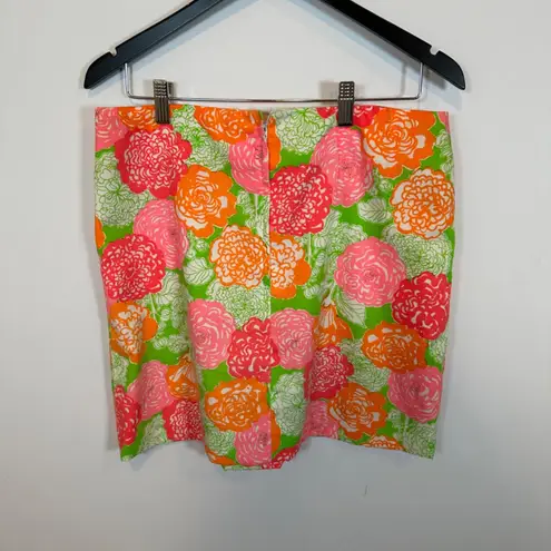 Lilly Pulitzer THE LILLY White Label Vintage Cotton Floral Flower Mini Skirt 12