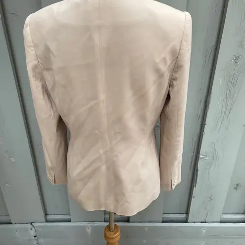 Kate Hill Woolmark Mocha 3 Button Fine Wool Blend Suit Blazer WM Size 4