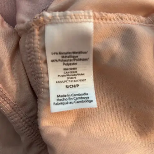 Baby Doll Top Small 70s Theme Y2k Disco Gliter Shimmer Blouse Top Pink