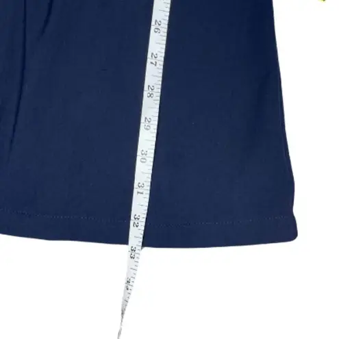 Cider Navy Blue White Lace Trim Collar Button Down Mini Dress Dark Academia