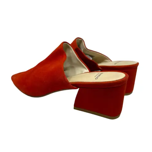 Vagabond Elena Mule Slide Sandals Heels Tangerine Orange Red Size 40 US 10