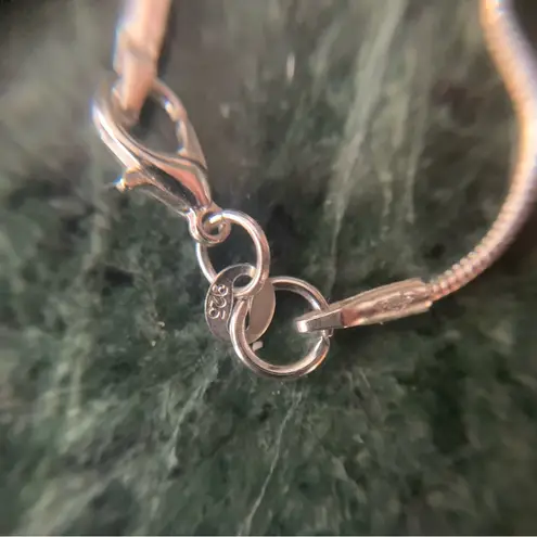 sterling silver plumeria Flower Pendant necklace CZ Center Brushed 20” 925