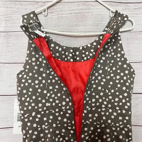 Robbie Bee Women's Sleeveless Polka Dot Print Sheath Style Dress Sz 8