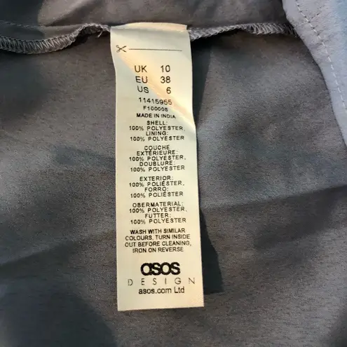 ASOS Maternity Off Shoulder Blue Stripe Mini Dress with Sheer Blouson Sleeve Size undefined