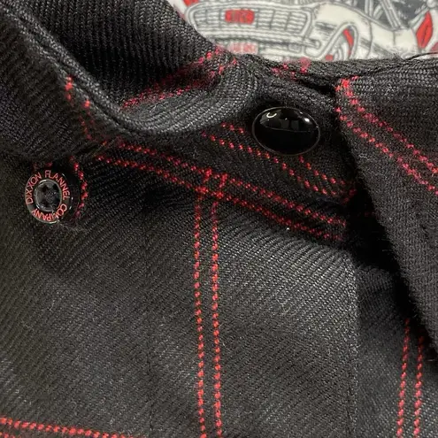 Dixxon Flannel Co Womens L The Redline Plaid Flannel Shirt Snap Button