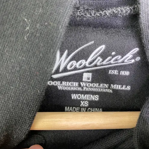 Woolrich Womens Black Turtleneck Shirt NWT Size XS Minimal Cotton Warm Winter