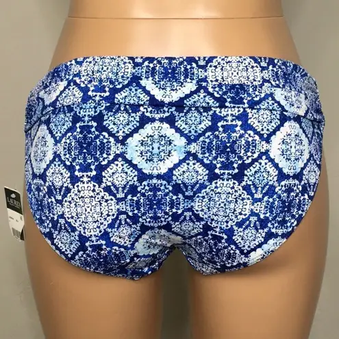 New. Lauren Ralph Lauren blue tile bikini bottoms. Size 6