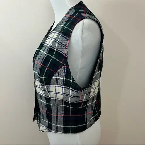 Vintage Surry Classics Tartan Plaid Wool Vest Navy M/ L Blue Size M