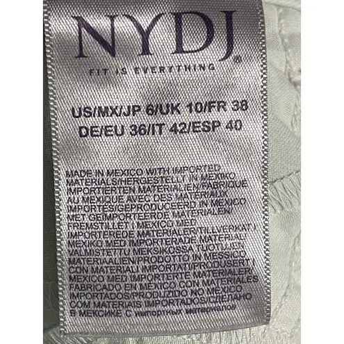 NYDJ Jeans Women 6 Marilyn Straight Mid Rise Lift Tuck Classic Modern Mint Green