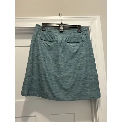 Duluth Trading Co Skort Women’s Size Large Green Pockets Stretch Outdoor Hiking