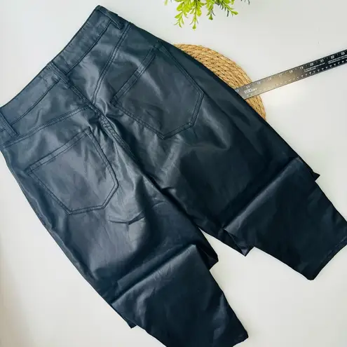 Dynamite  Gigi Black Faux Leather Ultra High Waisted Pant size 26