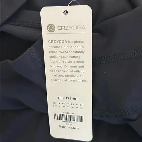 CRZ Yoga Butterluxe A Line High Rise Pocket Skirt, Black, Size Large, NWT