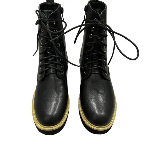Olivia Miller Lace up Combat Style Platform Boots, Sz 6