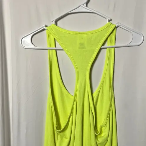 PINK - Victoria's Secret  Bright Yellow Sleep Racerback Tank Top Size Large