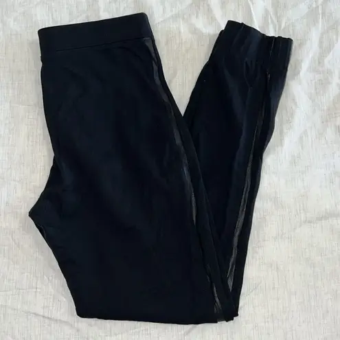 Spanx  Jogger Leggings Faux Leather Black Size Medium