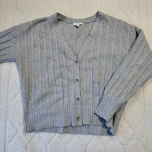 Nine West grayish blue oversized knit cardigan