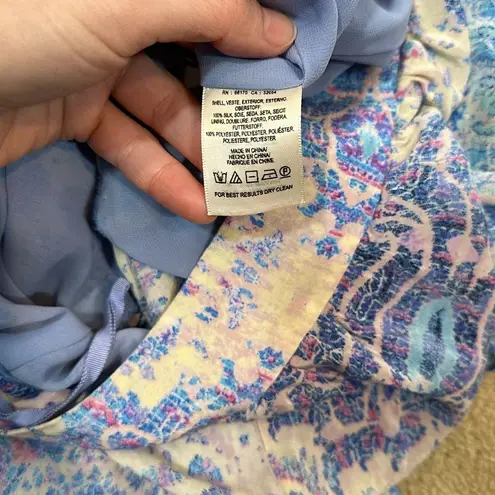 Maeve Anthropologie Waimea Silk Women Double Split Slit Maxi Skirt Size Small