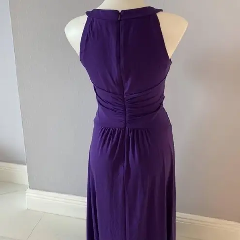 ✨ Sangria Women's Halter Keyhole Maxi Dress✨ Purple Size 12