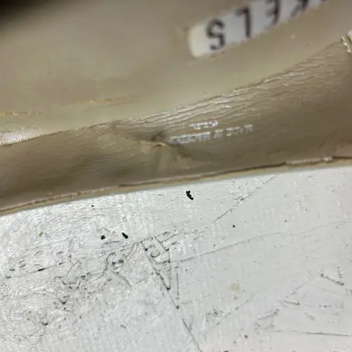 RICKELS Womens Beige Square Toe Block Heel Pumps Shoes Size 8M Tan