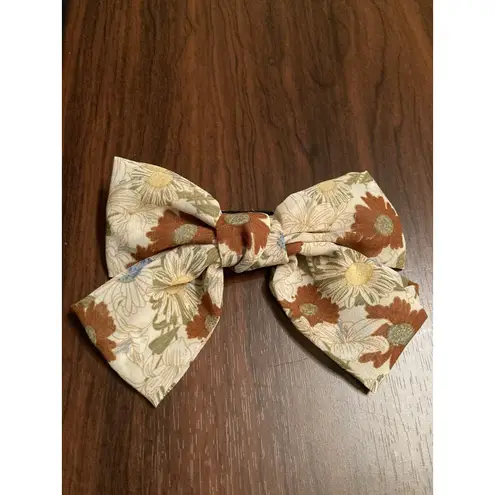 1PC‎ Daisy Print Bow Hairpin Women Hair Clips Floral Barrettes hair accessories - Image 2