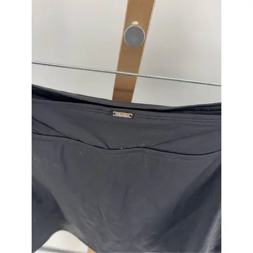 Anne cole Women’s Black Skirted Swim Bottom Plus Size 22W