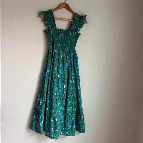 Hill House Emerald space Rocket Floral Ellie Dress XS